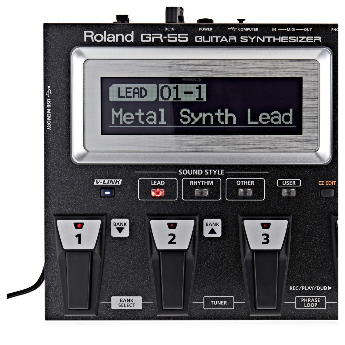 Roland GR55S-BK Guitar and Bass Synthesizer (No Pickup)