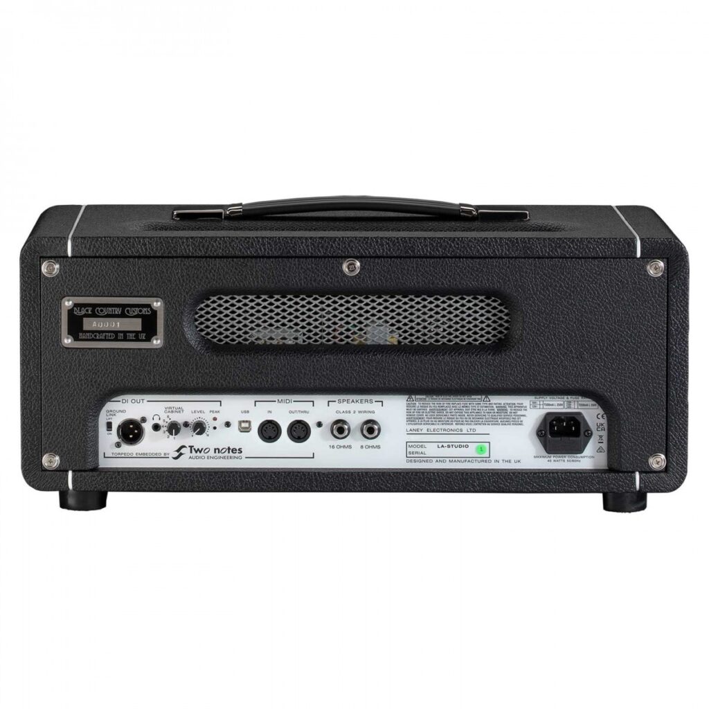 Laney Black Country Customs LA-STUDIO Tube Head w/ Two Notes Embedded