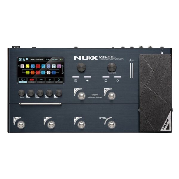 NUX MG50li Guitar Multi-FX Processor & Profiler Blue