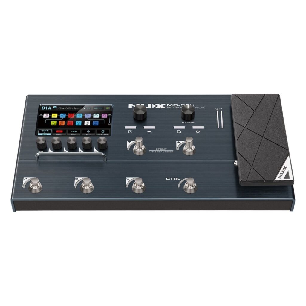 NUX MG50li Guitar Multi-FX Processor & Profiler Blue