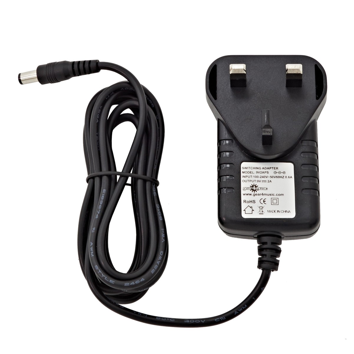 3 Way Daisy Chain Cable and 9V Power Supply by Gear4music