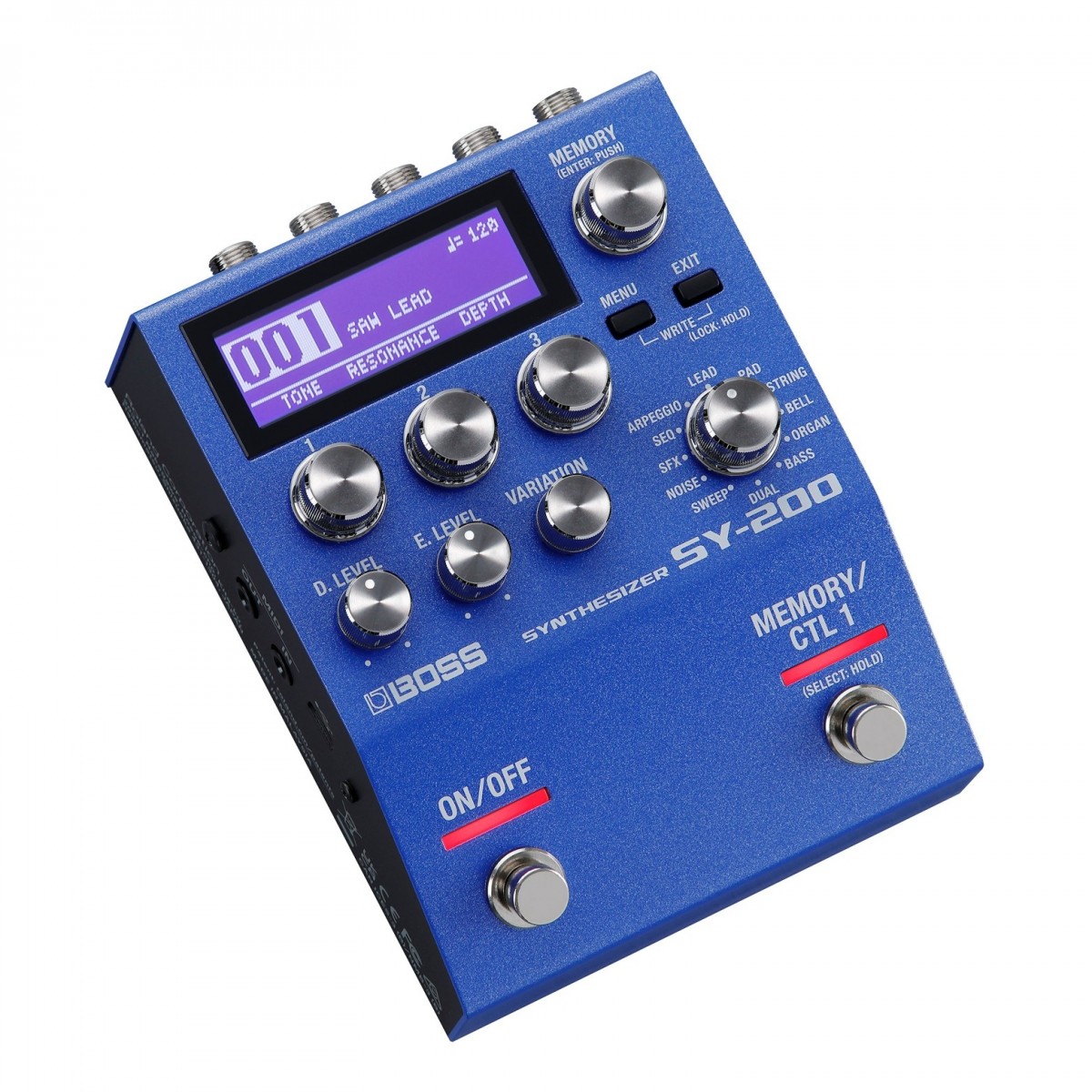 Boss SY-200 Guitar/Bass Synthesizer Pedal with Power Supply