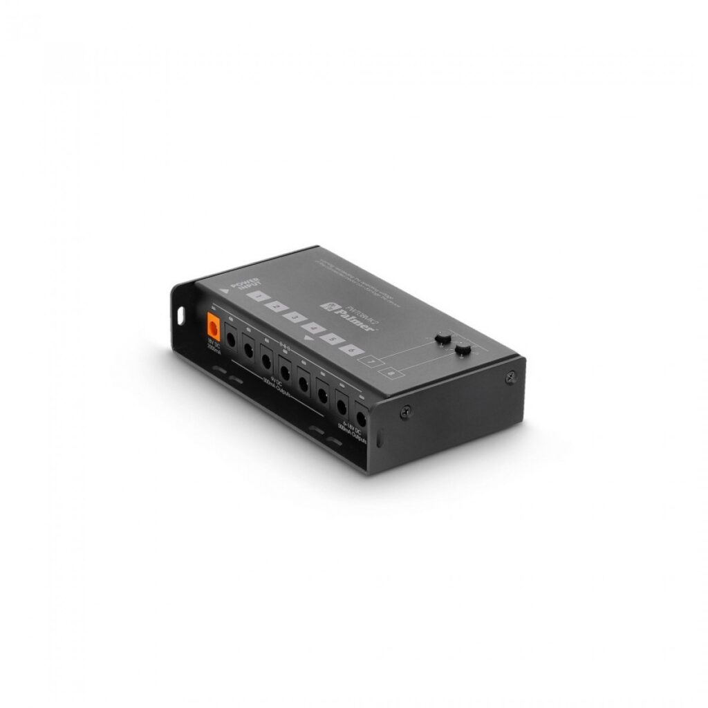 Palmer PWT 08 MK2 Universal 9V Pedalboard Power Supply 8 Outputs