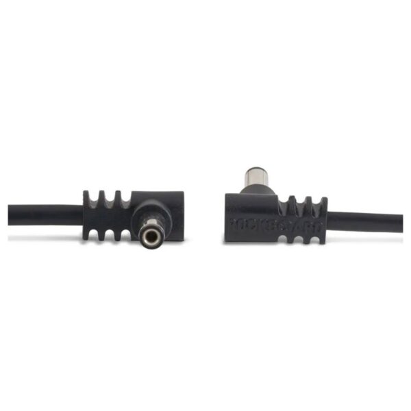 RockBoard Flat Power Cable 60cm Angled to Angled Black