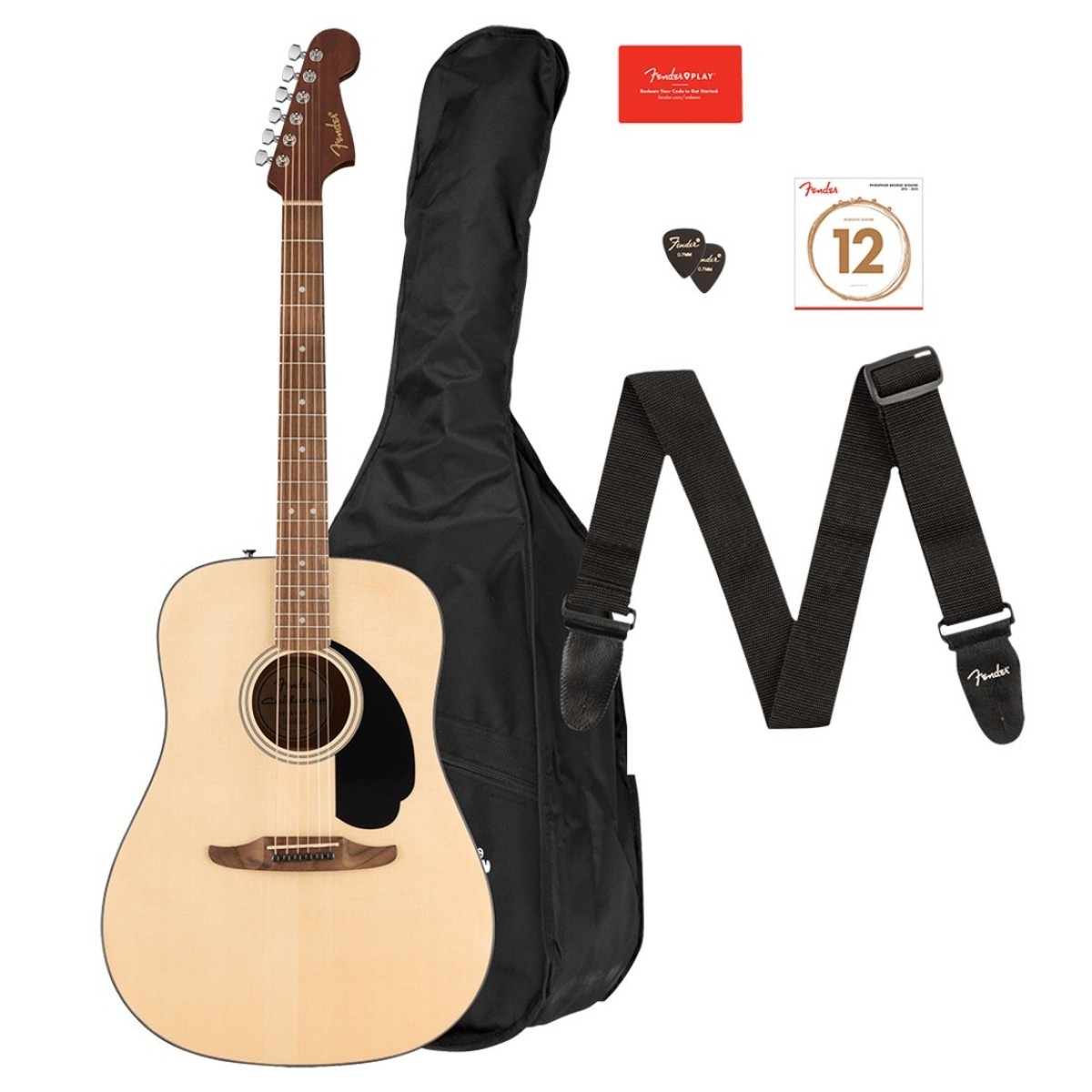 Fender California Standard Redondo Pack Spruce Top Natural