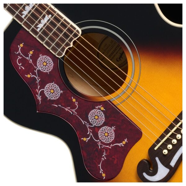 Epiphone J-200 Studio Left Handed Vintage Sunburst