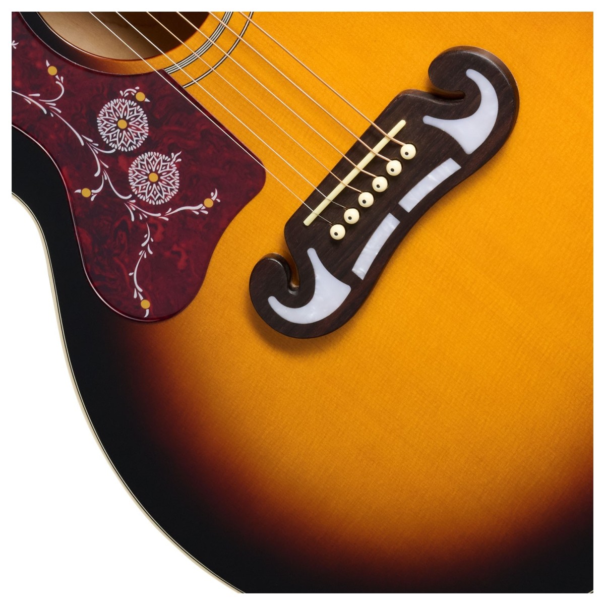 Epiphone J-200 Studio Left Handed Vintage Sunburst