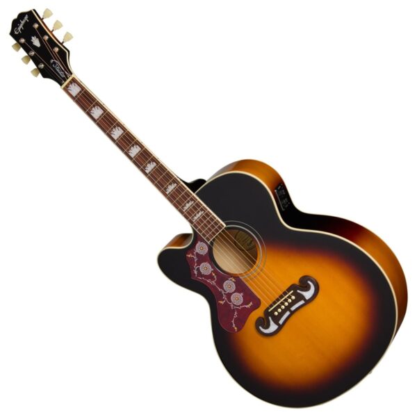 Epiphone J-200 Studio EC Left Handed Vintage Sunburst