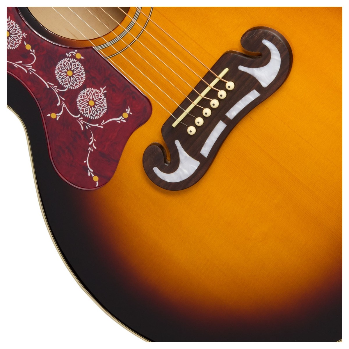 Epiphone J-200 Studio EC Left Handed Vintage Sunburst