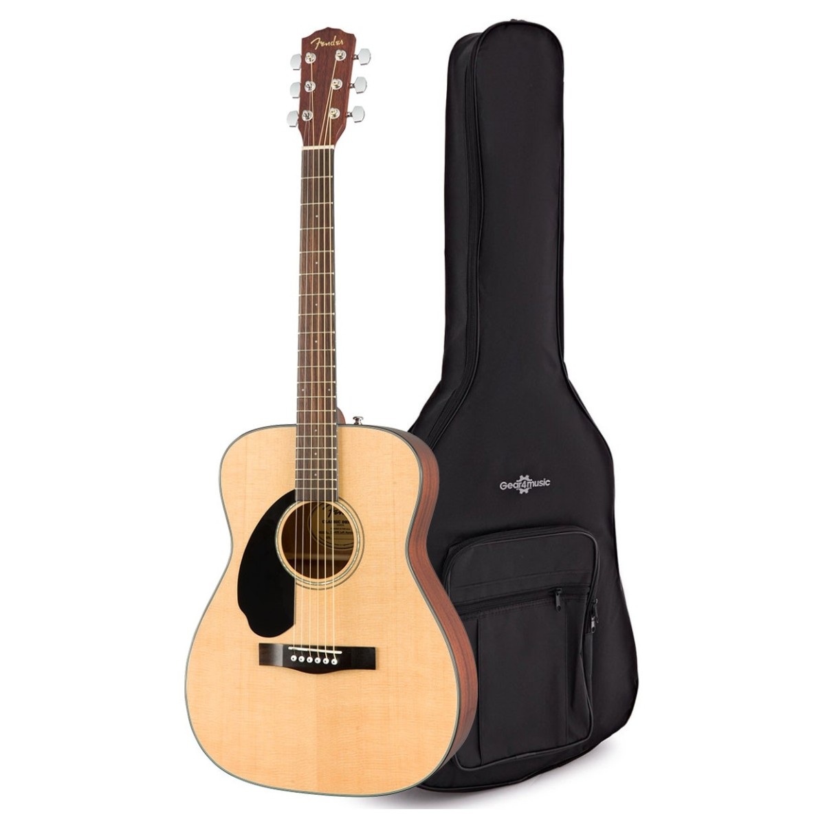 Fender CD-60S Left Handed Acoustic Natural with Gig Bag or Case Build Your Own Bundle