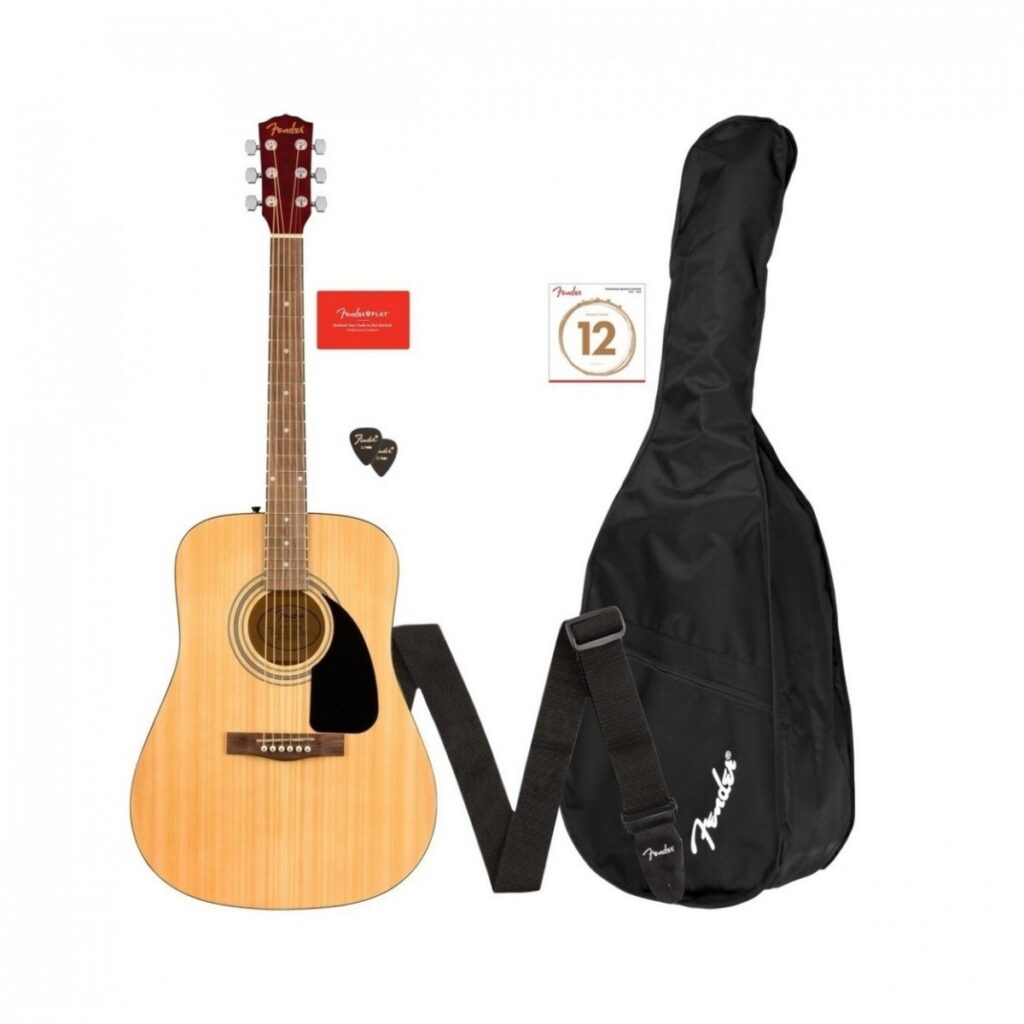 Fender FA-115 Acoustic Dreadnought Pack V2 Natural and a Free 90-Day Subscription to Fender Play