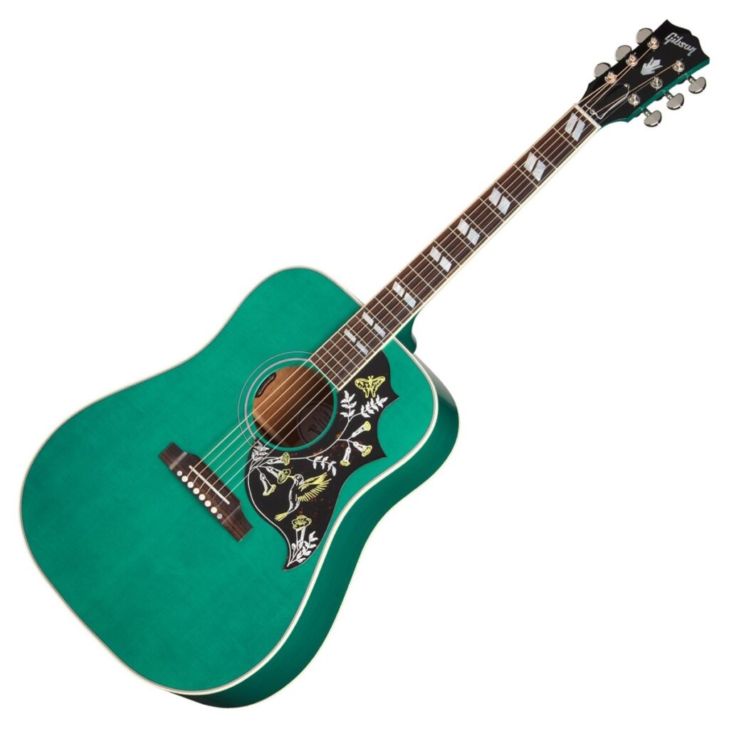 Gibson Hummingbird Standard Translucent Teal