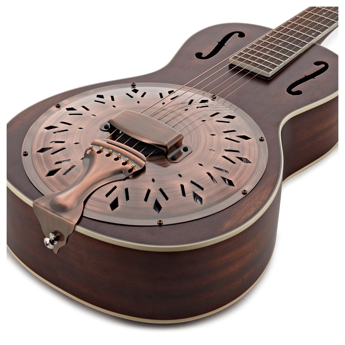 Hartwood Resonator Parlour Guitar Tobacco