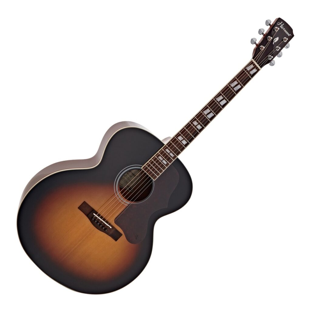 Hartwood Artiste Jumbo Acoustic Guitar Vintage Sunburst