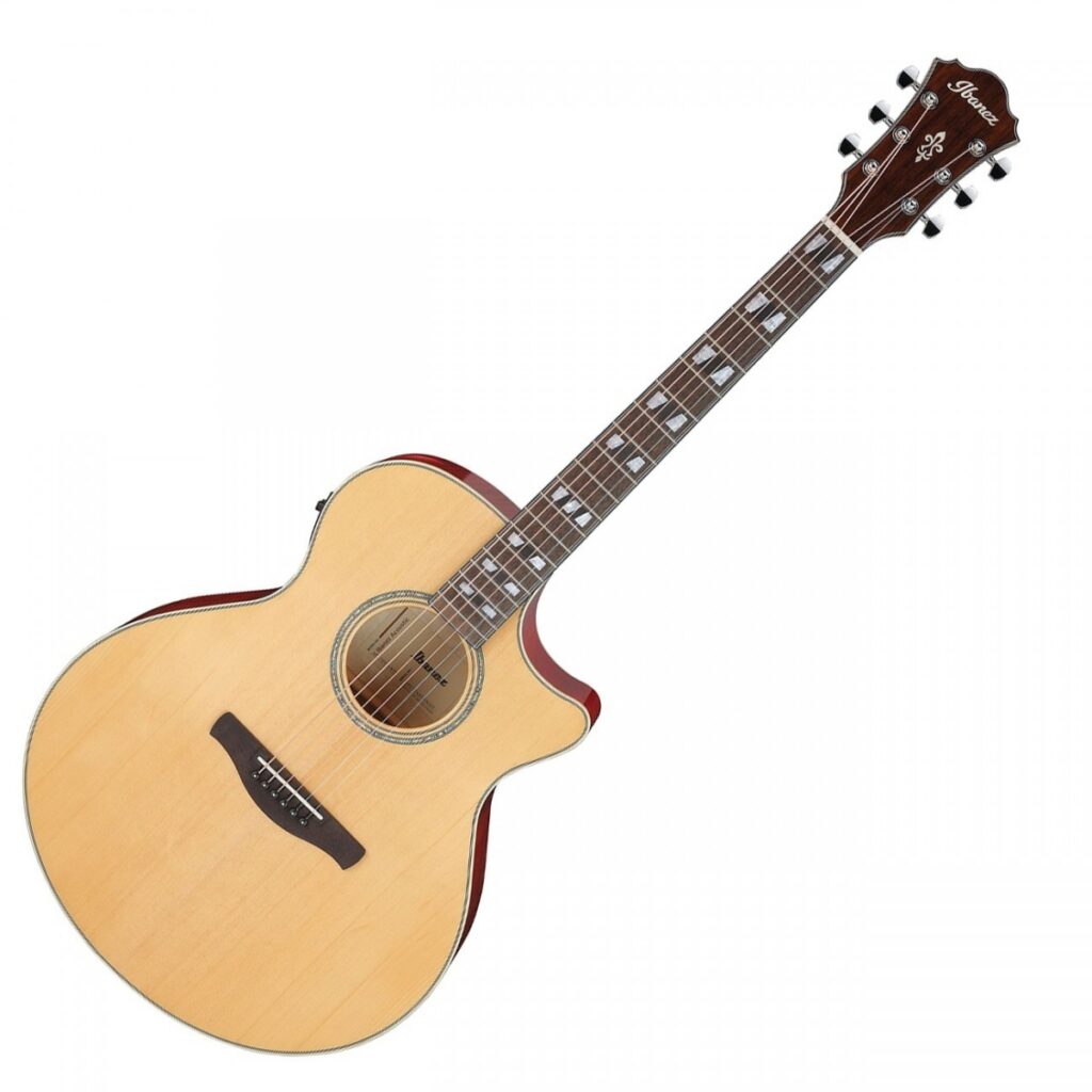 Ibanez AE170 Natural Top Transparent Red Back and Sides