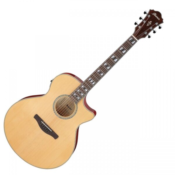 Ibanez AE170 Natural Top Transparent Red Back and Sides