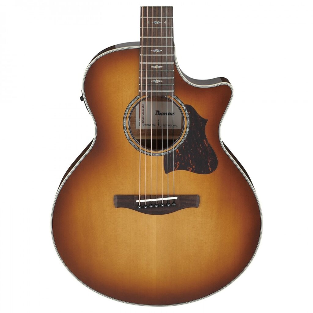 Ibanez AE3007FMH 7 String Tobacco Edge Burst