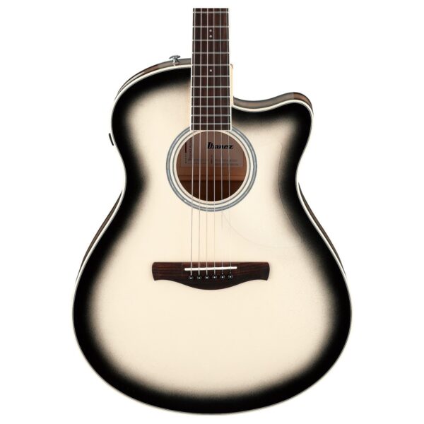 Ibanez AAM370M1CE Transparent Panda High Gloss Finish