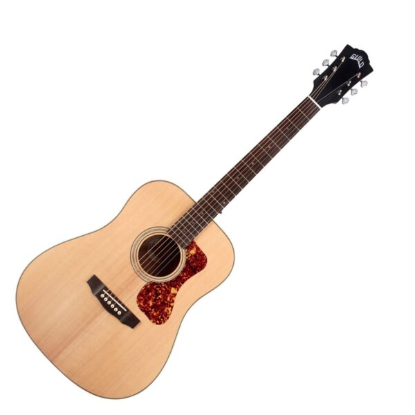 Guild D-240E Limited Flamed Mahogany Archback Natural