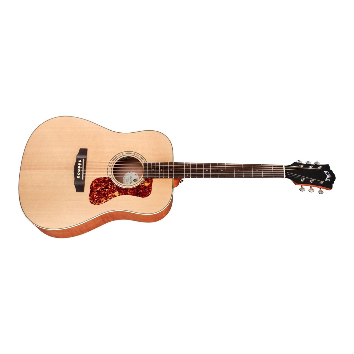 Guild D-240E Limited Flamed Mahogany Archback Natural