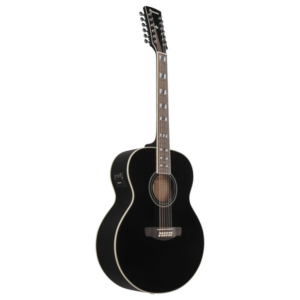 Ibanez AJ7012M1E Artwood 12-String Black