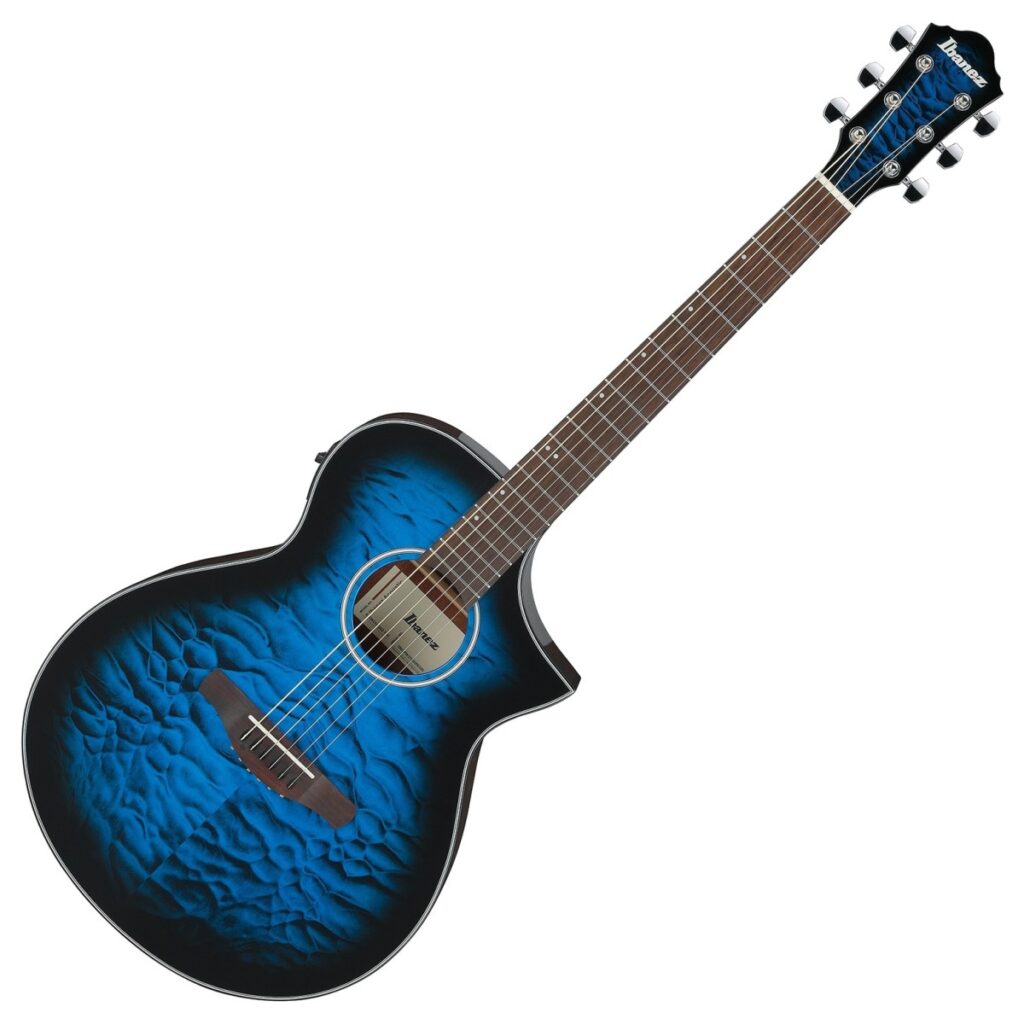 Ibanez AEWC16QA Transparent Blue Sunburst