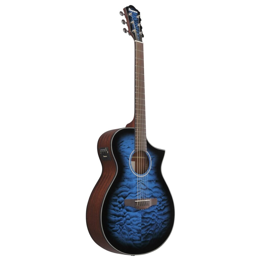 Ibanez AEWC16QA Transparent Blue Sunburst