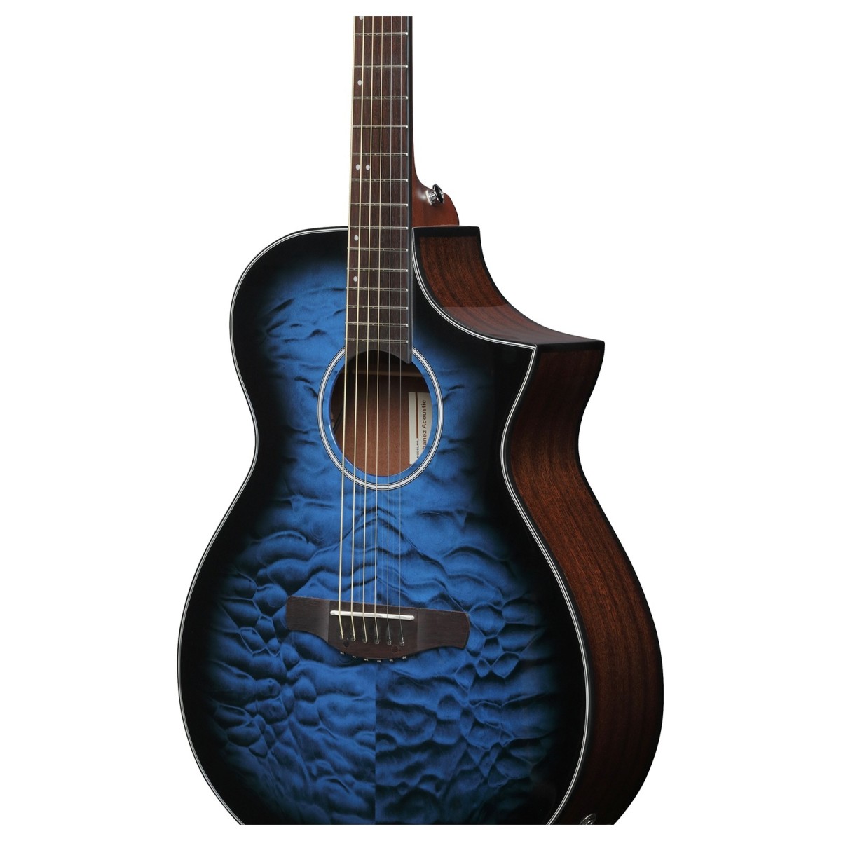 Ibanez AEWC16QA Transparent Blue Sunburst