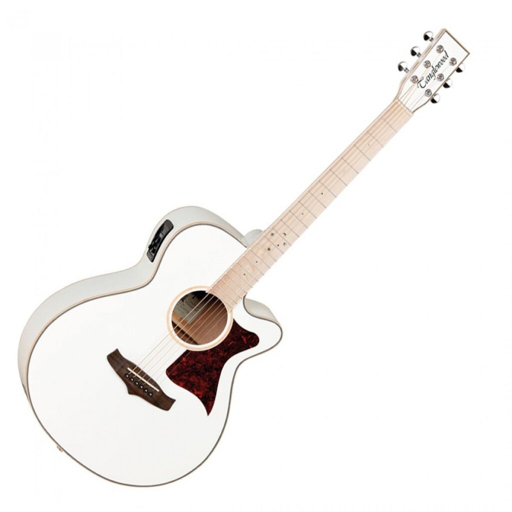 Tanglewood Winterleaf TW4CEBLW Super Folk Whitsunday White Gloss