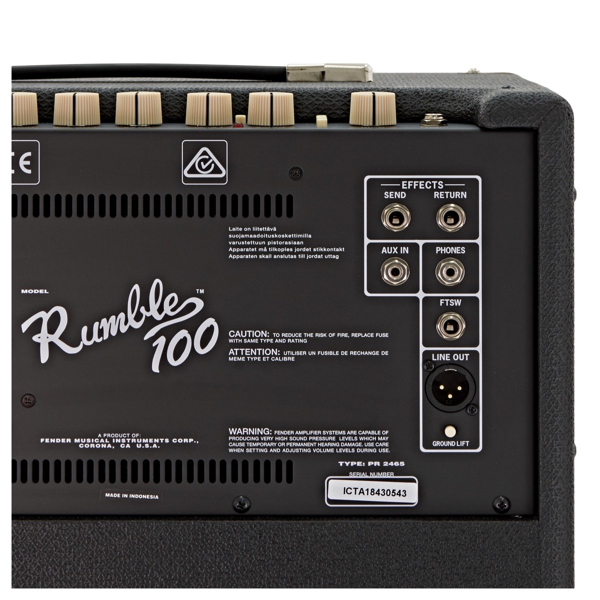 Fender Rumble 100 1x12 Bass Combo