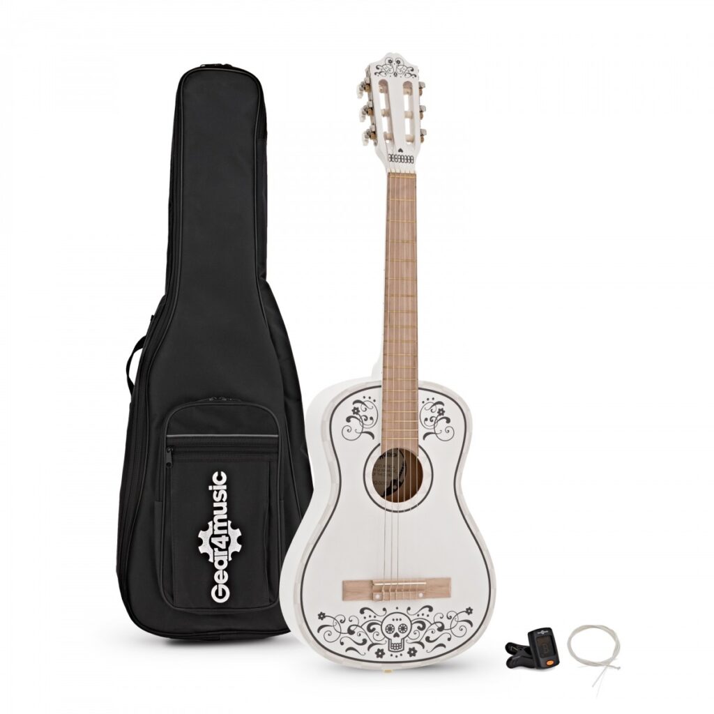 Day of the Dead Junior Classical Guitar Pack by Gear4music