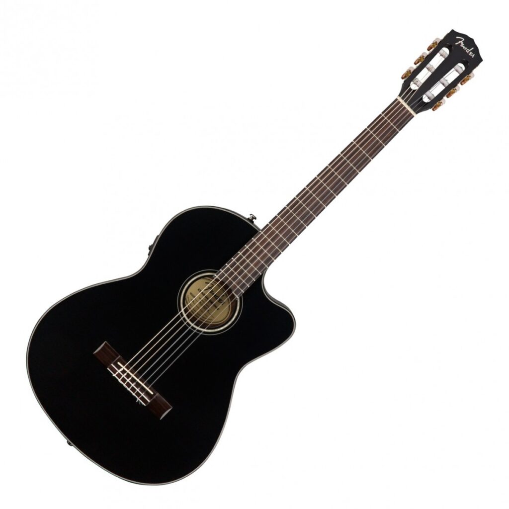 Fender CN-140SCE Nylon Thinline Black w/case