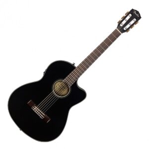 Fender CN-140SCE Nylon Thinline Black w/case