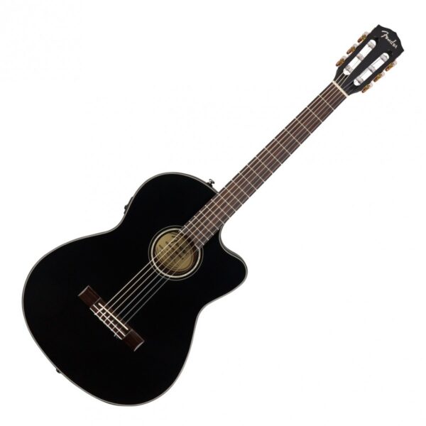 Fender CN-140SCE Nylon Thinline Black w/case