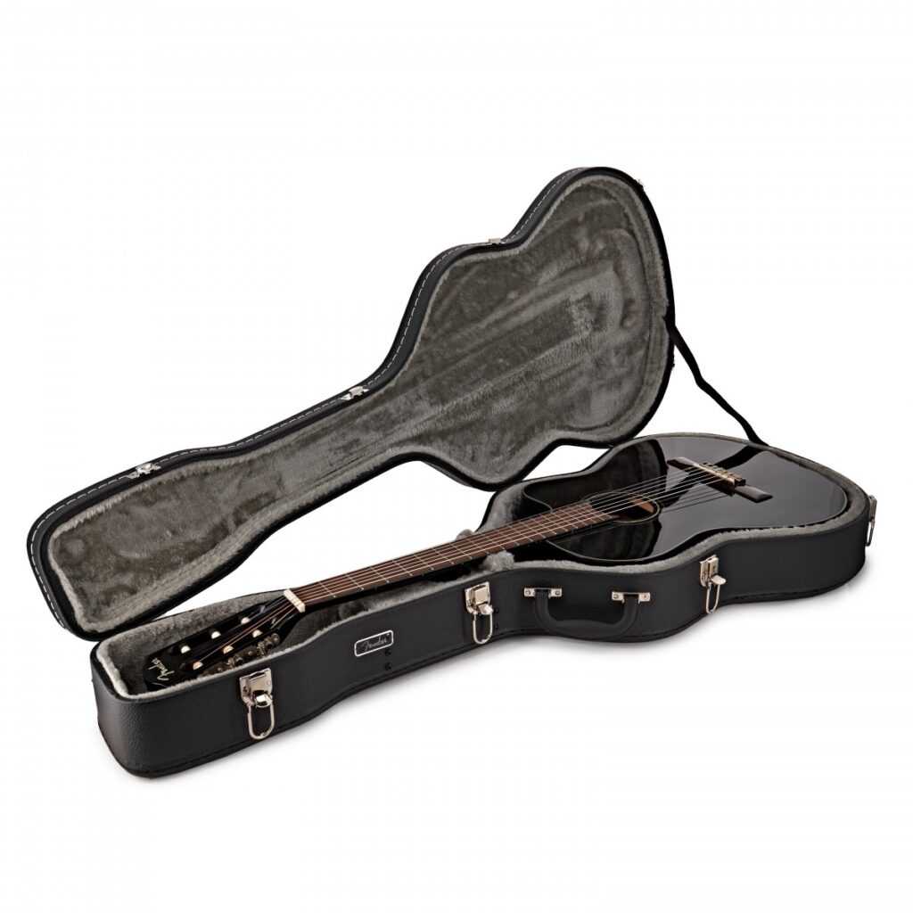 Fender CN-140SCE Nylon Thinline Black w/case