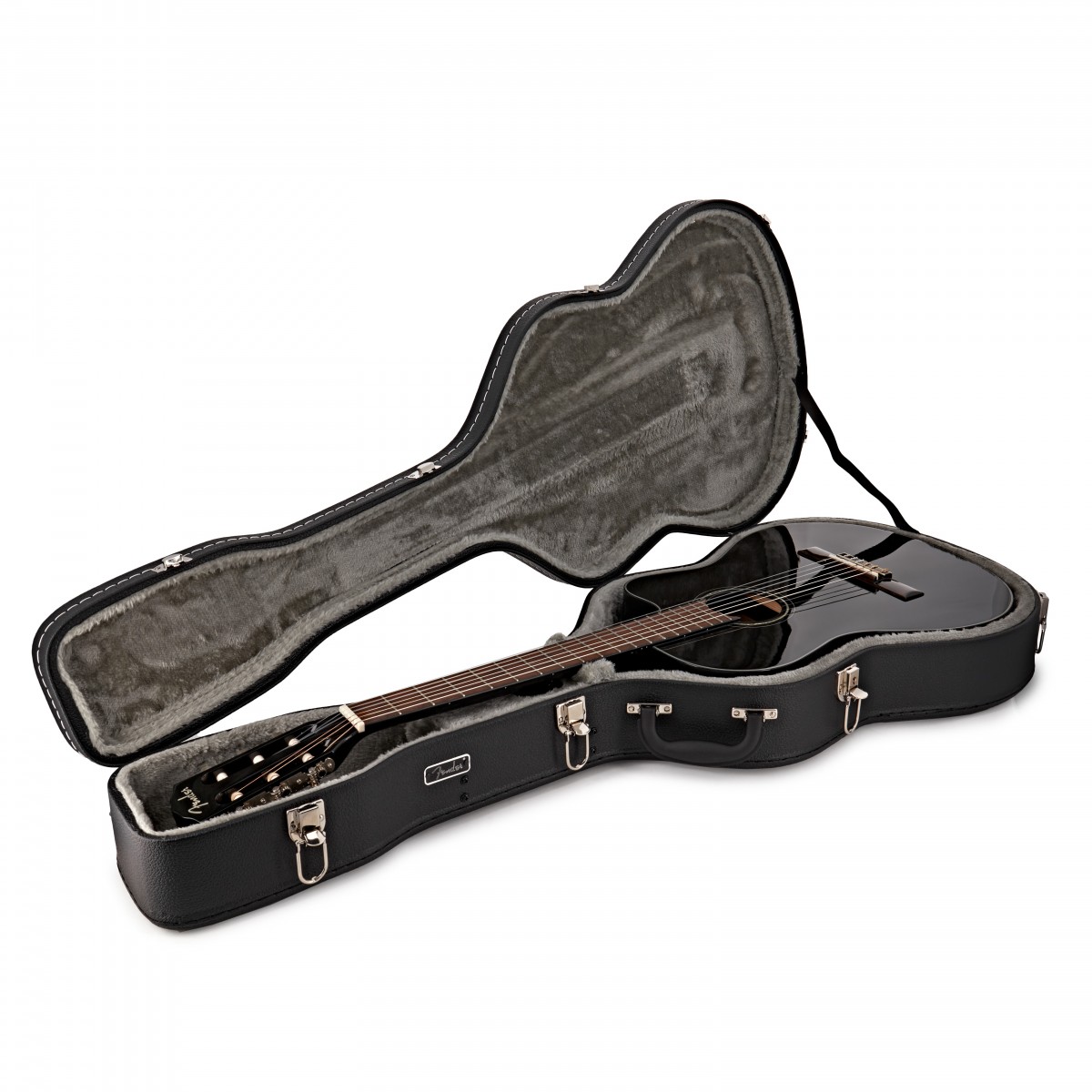 Fender CN-140SCE Nylon Thinline Black w/case