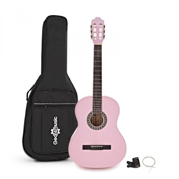 Classical Guitar Pack Pink by Gear4music