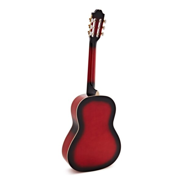 Deluxe 3/4 Classical Guitar by Gear4music Trans Red Burst