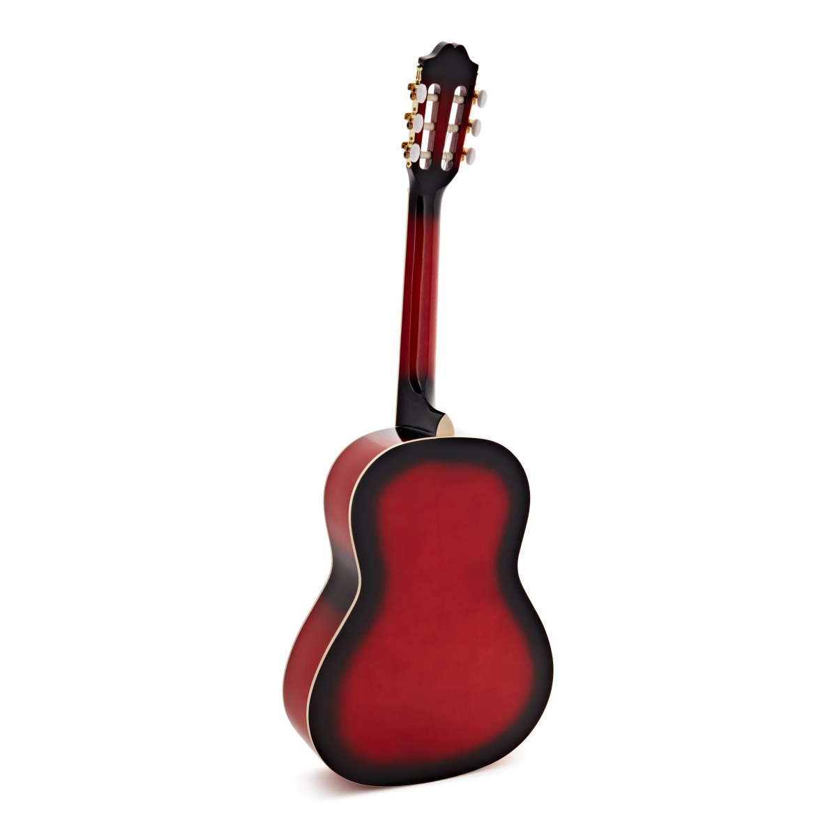 Deluxe 3/4 Classical Guitar by Gear4music Trans Red Burst