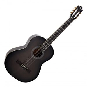 Deluxe Classical Guitar by Gear4music Trans Black