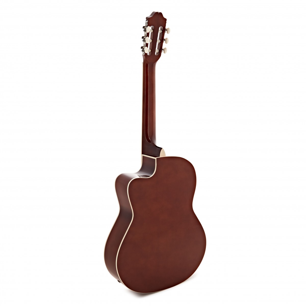 Deluxe Classical Guitar Single Cutaway by Gear4music Natural