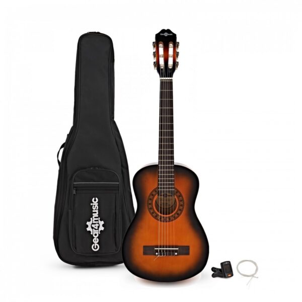 Junior 1/2 Classical Guitar Pack Sunburst by Gear4music