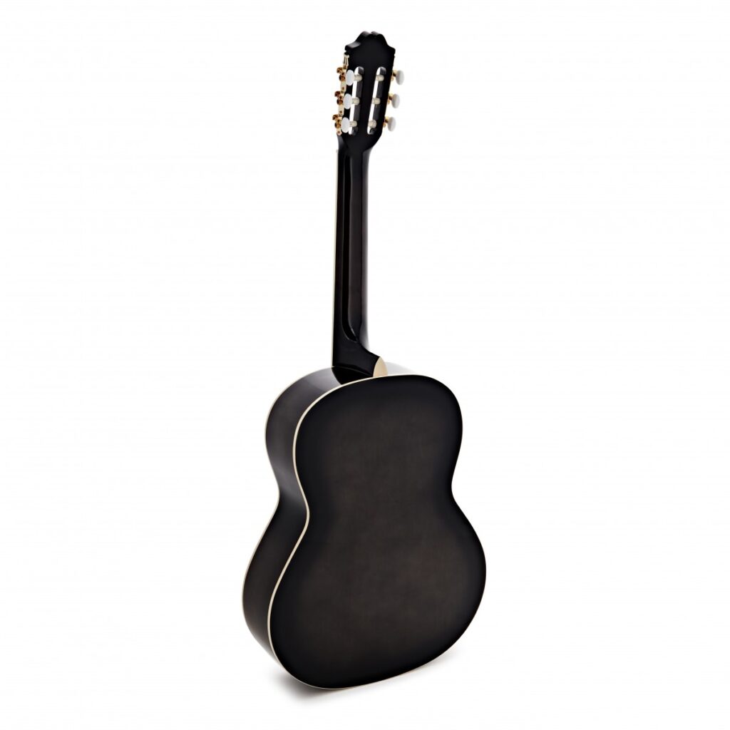 Deluxe Electro Classical Guitar by Gear4music Trans Black Burst