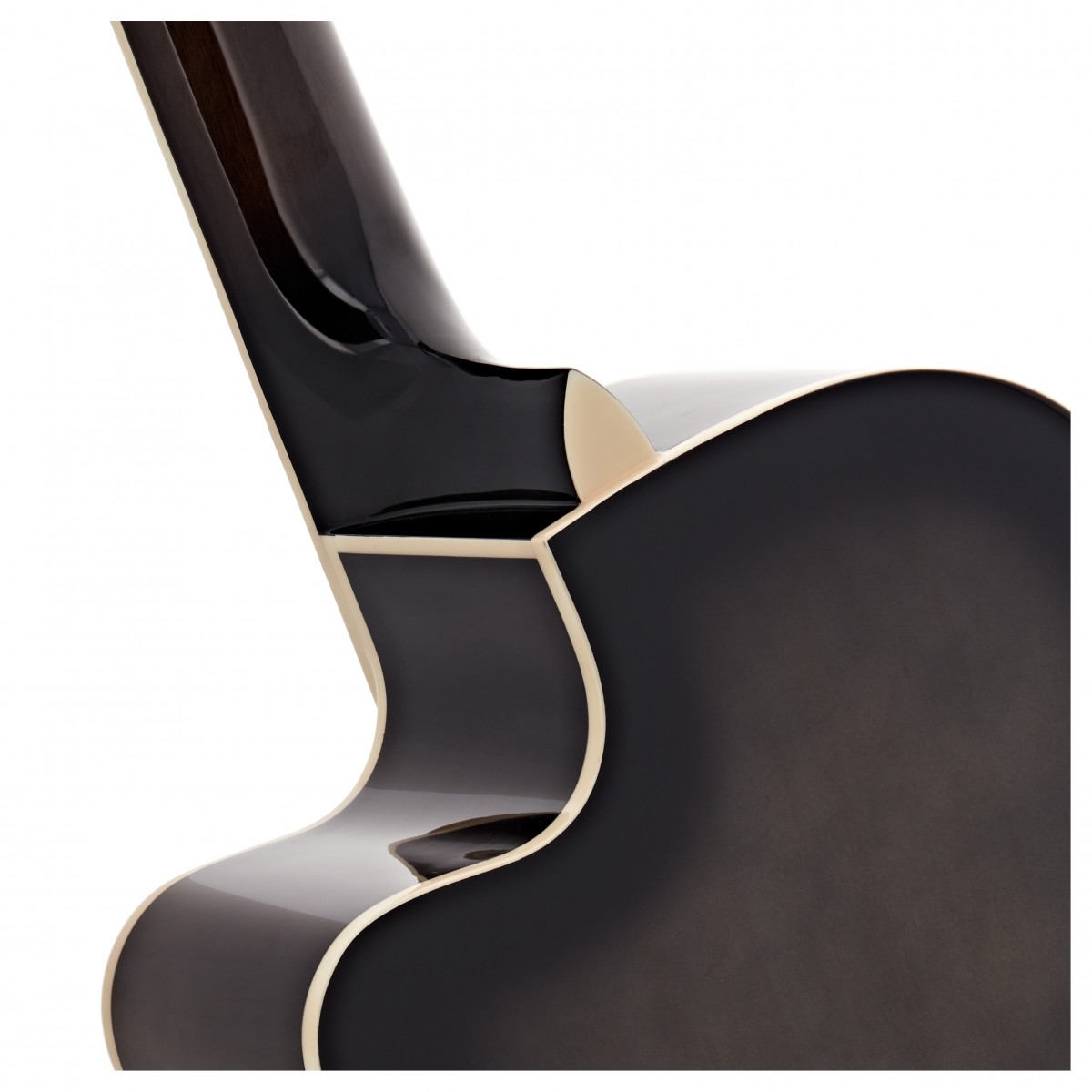 Deluxe Single Cutaway Electro Classical Guitar by Gear4music Trans Black