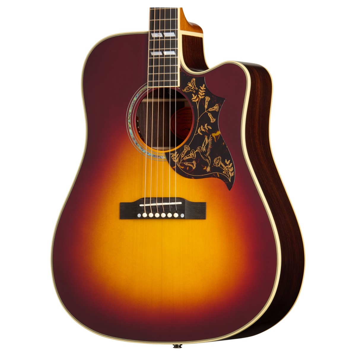 Epiphone Hummingbird Deluxe EC Autumn Burst