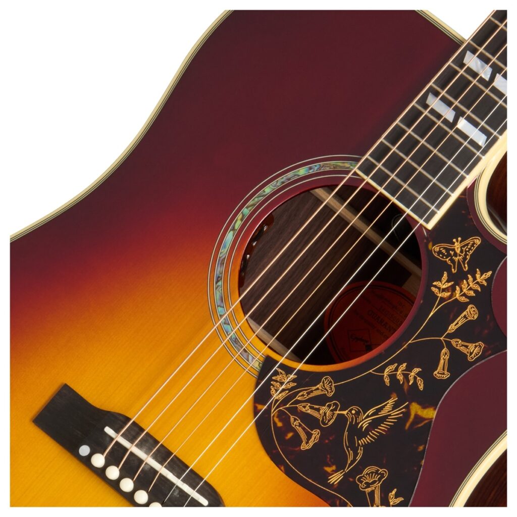 Epiphone Hummingbird Deluxe EC Autumn Burst