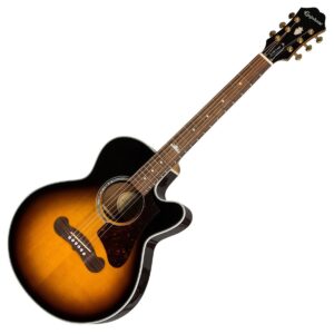 Epiphone J-200 EC Studio Parlor (EJ-200 Coupe) Vintage Sunburst