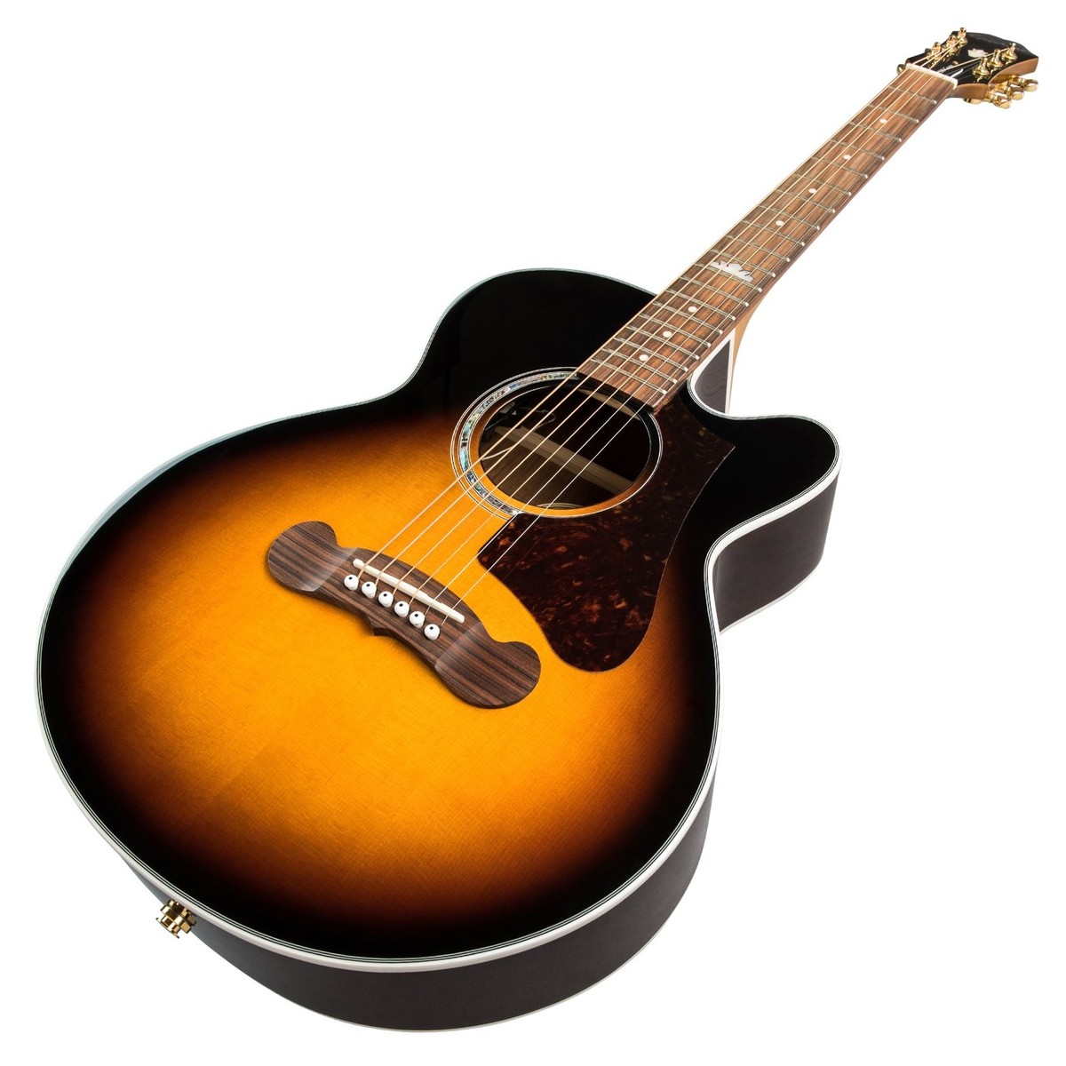 Epiphone J-200 EC Studio Parlor (EJ-200 Coupe) Vintage Sunburst