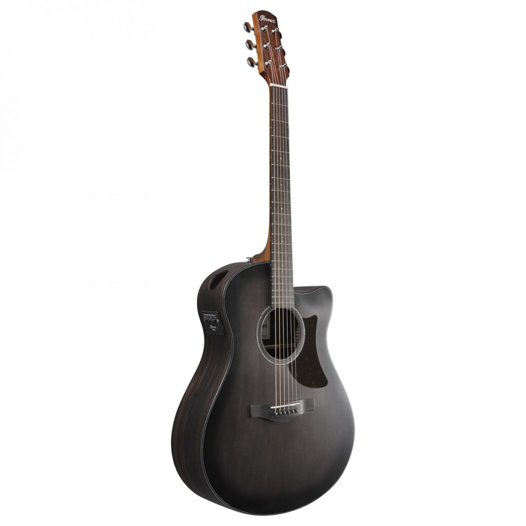 Ibanez AAM70CE Transparent Charcoal Burst
