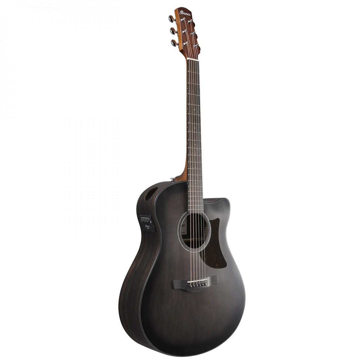 Ibanez AAM70CE Transparent Charcoal Burst